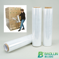 Rouleaux de film étirable en plastique hautement transparent, directement du fabricant, pour l'emballage de produits frais, de meubles, de matelas et de tapis