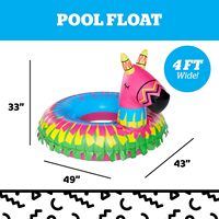 Bouée gonflable géante en forme de âne pour piscine, grand jouet aquatique fantaisie pour fêtes au bord de la piscine, jouet d'été pour l'eau en extérieur