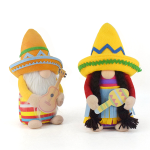 Adornos Navideños Escandinavos Hechos a Mano Attiigny, Decoración de Mesa para el Día de Muertos <span class=keywords><strong>Mexicano</strong></span>, Gnomos para Fiesta de Tacos - Product Image 4