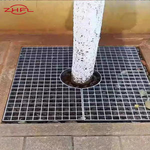 Carbon Steel Hot Dip Galvanized Anti-Corrosion Industrial Steel Grating for Parking Lot Bridge Car Ditch <b>Cover</b> <b>Fence</b> Garden - Product Image 2