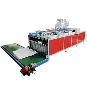 Save power Easy operation PP Woven Bag making Hot Cutting and Sewing Machine automatic