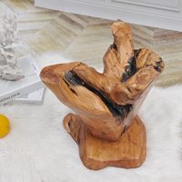 Tabouret champignon rectangulaire moderne en cèdre naturel Guan Sen, écologique, pour décoration extérieure et intérieure