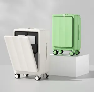 新款宽拉杆箱学生多功能行李箱静音轮密码锁套装20英寸客舱行李箱
