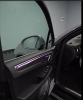 Luz Ambiental Cardoo para Porsche Macan 2014-2017, Iluminación LED Ambiental Interior para Automóvil, Accesorios de Mejora con Patrón de Fibra de Carbono