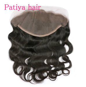 Prêt à Expédier 13*6 Corps Ondulés Raw Frontaux Cheveux Humains Pré Cueillis HD et Transparent 13x6 Swiss Lace Frontal Closure Brésilienne - Product Image 1