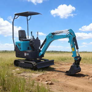 Mini-excavatrice TM10Q 1 tonne, outil de construction pour clôtures agricoles et piscines, machine hydraulique sur chenilles de petite taille - Product Image 3