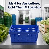 Bacs de stockage en maille empilables personnalisés de qualité industrielle en PP, écologiques, durables et étanches
