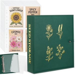 Porte-sachets de graines, boîte de rangement pour graines, 100 pochettes transparentes pour graines de <span class=keywords><strong>légumes</strong></span> anciens - Product Image 6