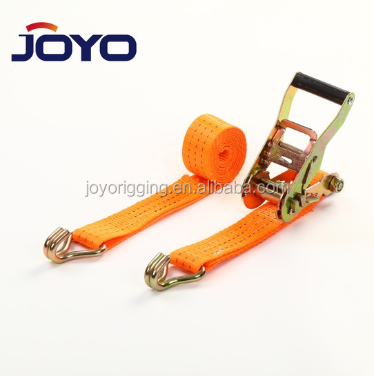 38mmx3T,1.5"x3T CE Certified High Quality Truck Cargo Lashing Polyester Ratchet Tie Down,ISO9001:2015,CE Certification
