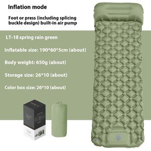 Colchón Inflable Individual Moderno para Acampar al Aire Libre con Bomba de Pie Integrada, Colchoneta de TPU Resistente a la Humedad - Product Image 6