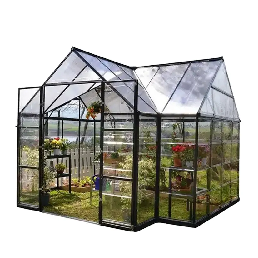Large garden greenhouse Glass material aluminum greenhouse