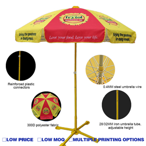 Outdoor Promotional Wholesale Custom Heavy Duty Straight Sun Beach <strong>Umbrella</strong> with logo for Advertising