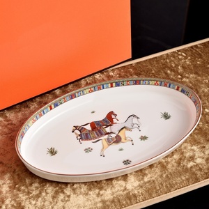 Venta al por Mayor Directa de Fábrica, Platos Ovalados de Porcelana para Langosta, para Restaurantes, Plato de Cerámica para Pescado y Barbacoa - Product Image 1