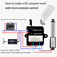 Actionneur linéaire micro-mini 6V 12V 24V à course de 10/17,5/21/25/30/50/75/100MM, actionneur électrique linéaire pas à pas 5V 30mm