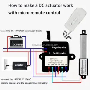 6V 12V 24V 10/17.5/21/25/30/50/75/100MM İnme mikro Mini lineer aktüatör lineer step 5V 30mm doğrusal elektrikli aktüatör