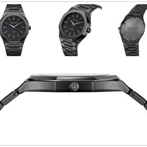 Reloj de Pulsera Delgado Personalizado de Acero Inoxidable Ultrafino con Movimiento de Cuarzo Japonés GL20, Correa de Metal, 5ATM, Dorado - Product Image 5