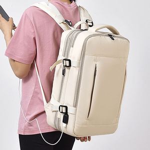 <b>Large</b> Expandable Travel Backpack for Men Smart Business <b>Laptop</b> <b>Bag</b> with USB Charging Port Polyester Lining - Product Image 2