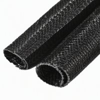 Gaine de câble tressée auto-fermante sans outil, installation facile, en polyester, pour l'entretien et la réparation