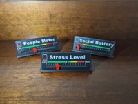 Indicateur d'humeur 3D imprimé, fait main, pour surveiller les niveaux d'agressivité et de stress des personnes, décoration de bureau amusante, cadeau