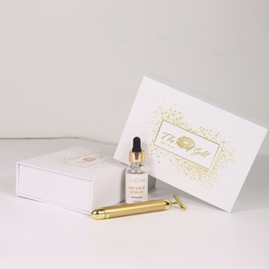 Handmade Tùy chỉnh cao cấp trắng xúc giác phim Nước hoa hộp tinh dầu bao bì lá vàng dập nổi trên bìa - Product Image 5