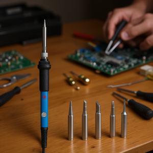 Soldador Eléctrico D0100XU0B27 de 30W/80W, Diseño de Lápiz, Cuerpo Metálico, 110V/240V Monofásico, para Uso Doméstico - Product Image 2