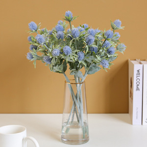 Fleurs artificielles Ruilisi, branche de givernier bleu, 30-100 cm, en tissu, décoration intérieure, accessoires de mariage - Product Image 1