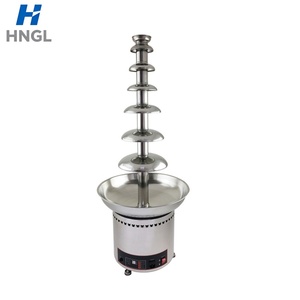 <span class=keywords><strong>Fontaine</strong></span> à chocolat à 4 à 7 niveaux, machine à cascade de chocolat électrique en acier inoxydable 304 avec écran LED, 300W - Product Image 2