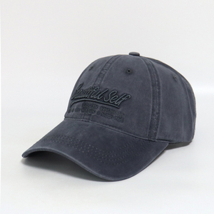 หมวกแก๊ปเบสบอลผ้าฝ้ายฟอกสี6แผงแบบลำลองใช้ได้ทั้งชายและหญิงใหม่ปักโลโก้ได้ตามสั่ง - Product Image 1