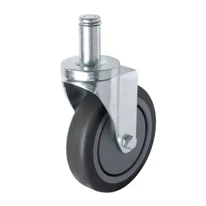 industrial caster wheel 3/3.5/4/5/6/8 inch castor manufacturer stem type rubber caster for industry and trolley