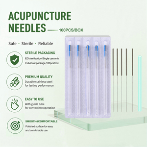 Aiguilles d'<span class=keywords><strong>acupuncture</strong></span> à usage unique, aiguilles à sec, une <span class=keywords><strong>aiguille</strong></span> avec un tube pour la thérapie d'<span class=keywords><strong>acupuncture</strong></span>, 100 pièces/boîte - Product Image 3