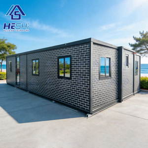 Casa Contenedor Moderna HtSHi, Estructura de Acero Prefabricada Rectangular para Uso en Exteriores - Product Image 1