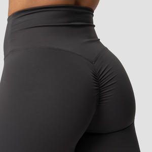 OEM de alta calidad Tiktok reciclado logotipo personalizado de alta cintura de compresión pantalones de Yoga deportes Scrunch trasero gimnasio medias mallas para las mujeres - Product Image 3