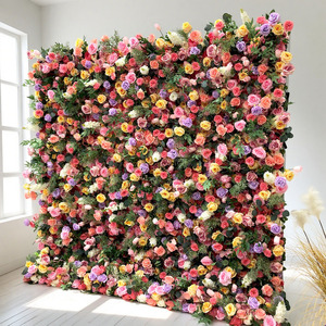 Mới đến 5D siêu thực hoa mẫu đơn hoa nhân tạo tường cho trang trí đám cưới bối cảnh - Product Image 3