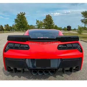 Difusor trasero de fibra de carbono para Chevrolet <span class=keywords><strong>Corvette</strong></span> <span class=keywords><strong>C7</strong></span> Z06 2014-2019 parachoques de coche ajuste perfecto de alta calidad - Product Image 6