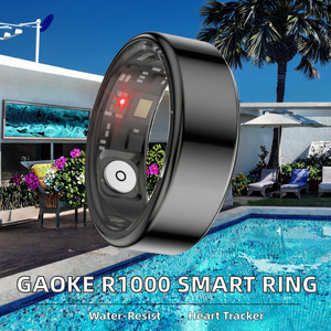Anillo Inteligente de Seguimiento de Actividad Física GAOKE R1000, Acero Inoxidable, Resistente al Agua IP68, Control por Aplicación, Detección Corporal, Oxígeno en Sangre, Frecuencia Cardíaca, Sueño - Product Image 2