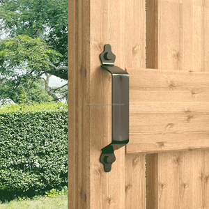 Manija de <span class=keywords><strong>puerta</strong></span> de jardín de alta calidad, tirador de <span class=keywords><strong>puerta</strong></span> de madera con recubrimiento en polvo a prueba de herrumbre negro para valla - Product Image 1