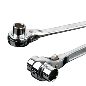 Llave de trinquete de cola de pico, llave rápida bidireccional, llave automática rápida, herramienta de trinquete multifuncional de doble cabezal - Product Image 4