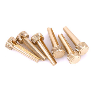 Clavijas de afinación de guitarra acústica pulidas de latón, duraderas, juego de 6 piezas - Product Image 1