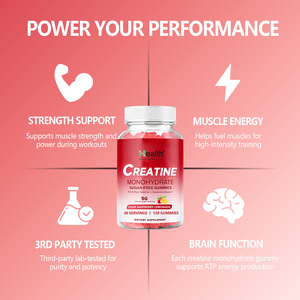 Gummies de Céatine Marque Blanche pour Hommes et Femmes 5000mg Force Musculaire Concentration Cognitive Énergie Endurance Supplément Végétalien Sans Sucre - Product Image 4