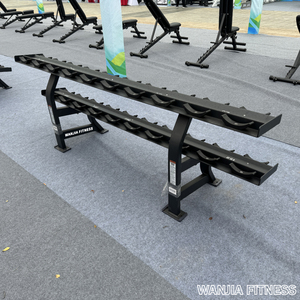 Soporte para Mancuernas de Acero Resistente para Gimnasio, Suministro Directo de Fábrica, Capacidad para 10 Pares, Compra en Línea - Product Image 5