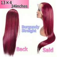 Perruque Lace Front HD en Cheveux Humains Naturels Brésiliens Longs Vierge Remy avec Dentelle Transparente