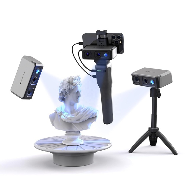 3d Scanner Anti-Shake Tracking Full Color 3d Printer Jewelry Dental Model Shining 3D Scanner for Android/iOS/ Win10/MacOS