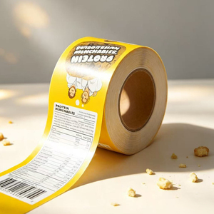 Film en rouleau laminé en aluminium imprimé sur mesure, qualité alimentaire, pour emballage automatique de snacks et biscuits, emballage flexible - Product Image 1