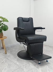 Fauteuil de barbier robuste et luxueux, fauteuil de coiffure pour salon, mobilier de salon, fauteuil de coiffage pour barbier - Product Image 5