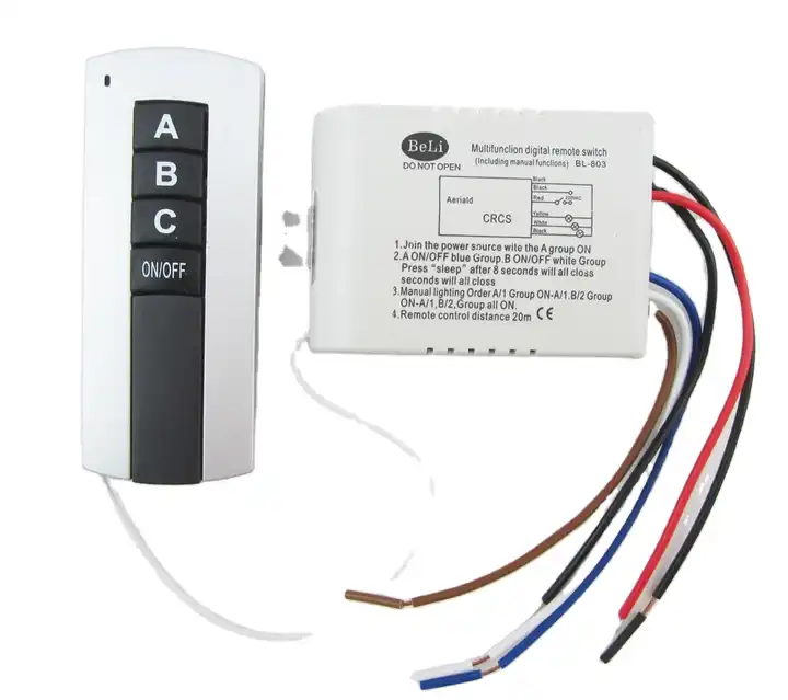 220v Wireless Digital Remote Control Switch 3 Way