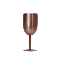 Gobelet à vin à Double paroi isolé, 3 pièces/lot, lunettes à vin en acier inoxydable, avec logo personnalisé