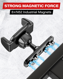 A2C 맞춤형 자석 휴대폰 홀더 체육관 골프 가방 카트 책상 벽걸이 접이식 조절 가능 360도 회전 휴대용 미니 스탠드 - Product Image 3