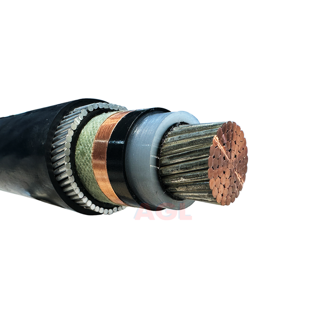 25KV 100% SINGLE CORE 25kv 100% INSULATION LEVEL CU XLPE PVC POWER CABLE 25mm 35mm 50mm 70mm 95mm  Copper Conductor SWA Armoured