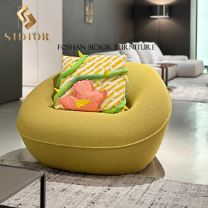 ชุดโซฟาบับเบิ้ลกำมะหยี่ทรงโค้งแบบแยกส่วนเฟอร์นิเจอร์ห้องนั่งเล่นสำหรับบ้านหรูหราสำหรับห้องนั่งเล่น - Product Image 5