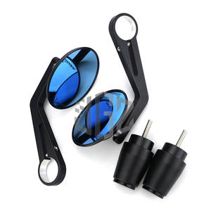 Manubrio moto CNC barra retrovisore fine specchietto laterale equilibrio cursore per PIAGGIO GILERA NEXUS GP800 FUOCO 500 CX <span class=keywords><strong>Runner</strong></span> <span class=keywords><strong>200</strong></span> 125 - Product Image 2